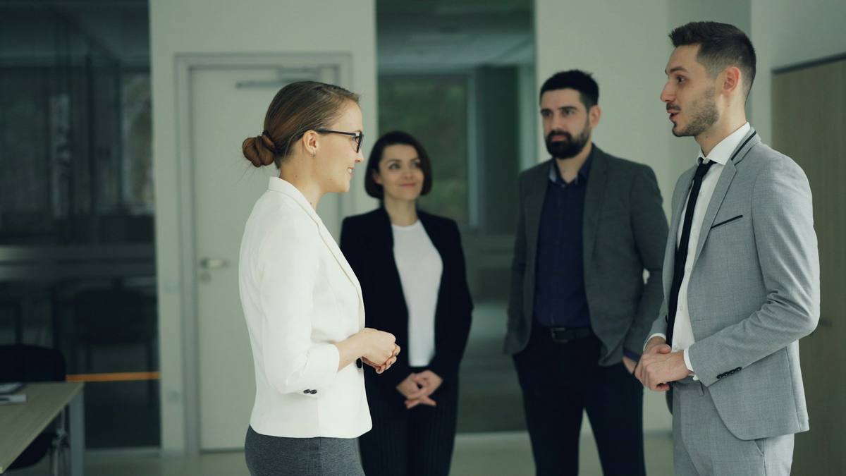 Our sourcing team checking order terms with the factory in person