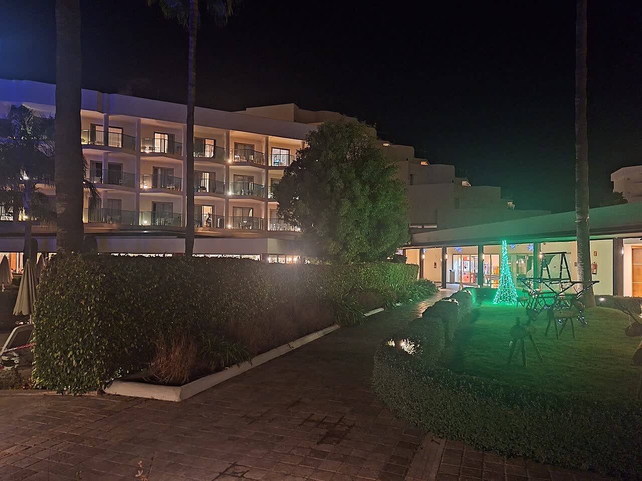 Hotel exterior — where a complete ELV package gets planned