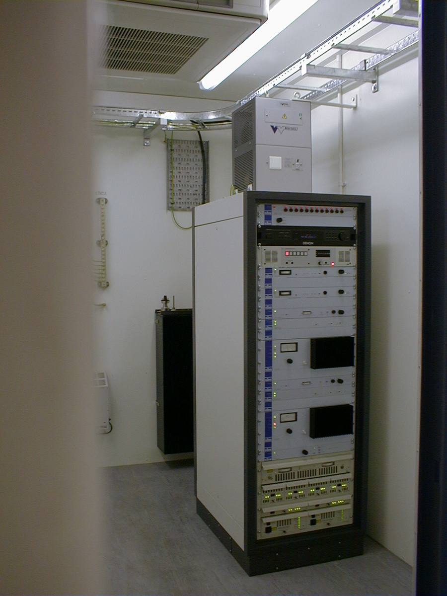 1kW FM broadcast transmitter - the model plate is what certification must match